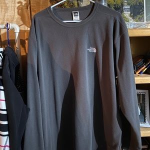 North Face Charcoal Long Sleeve XXL